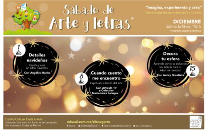 Sábados de Arte y Letras en diciembre